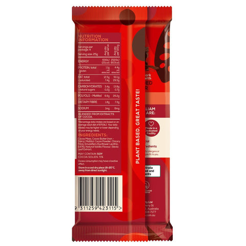100g Dark Chocolate – No Added Sugar - Sweet William