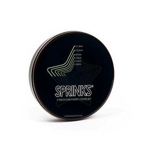 6-Piece Star Stainless Pastry Cutter Set - By Sprinks-Sprinks-iPantry-australia