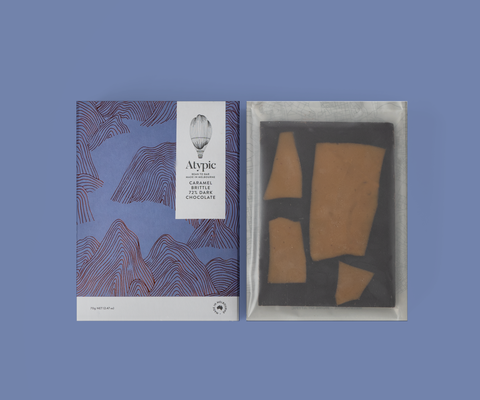 Atypic 72% Vanuatu Dark Chocolate with Caramel Brittle | 70g