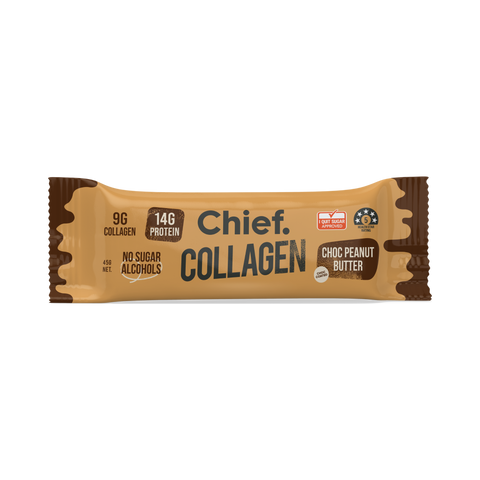 Chief Nutrition Choc Peanut Butter Collagen Bar | 45g