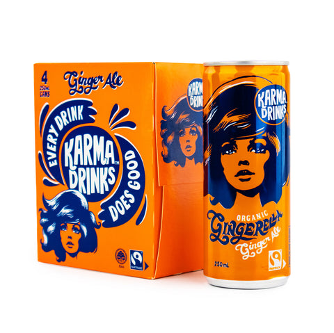 Karma Drinks - Organic Gingerlla Ginger Ale 250ml 4 pack