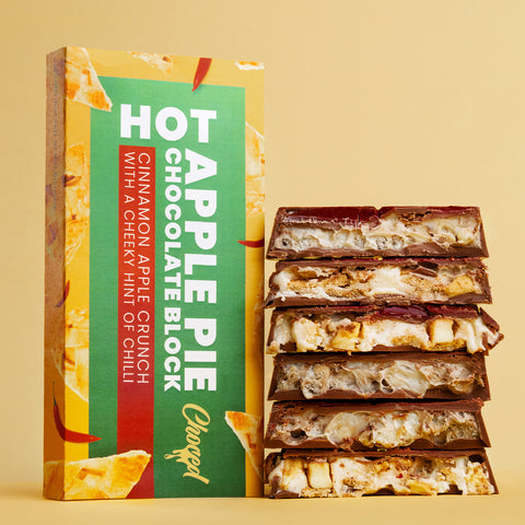 Choced Hot Apple Pie Chocolate Block