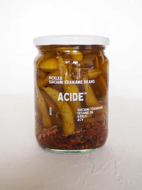 Acide Pickled Shichimi Edamame Beans | 500g