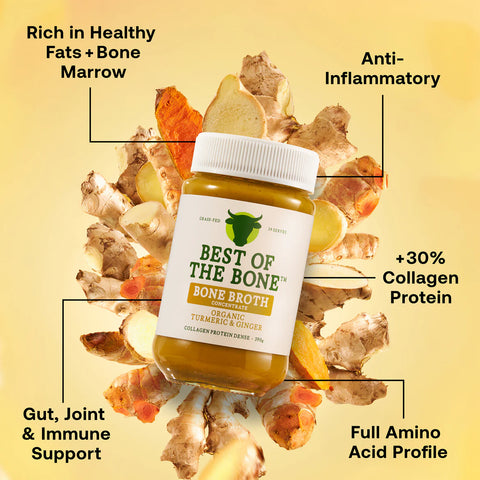 Best Of The Bone Organic Turmeric & Ginger Bone Broth Concentrate | 390g