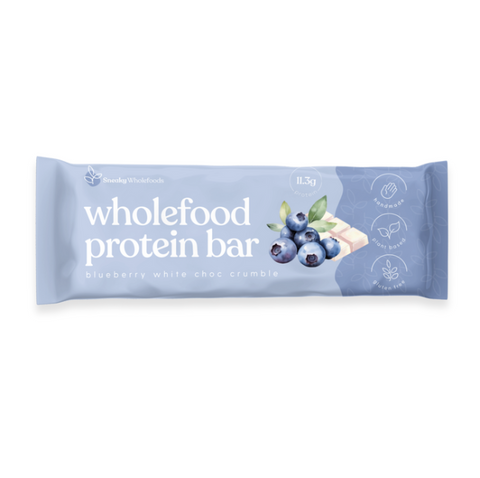 Sneaky Wholefoods Blueberry White Choc Crumble Wholefood Protein Bar | 60g