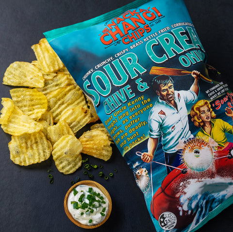 SnackaChangi Sour Cream, Chives & Onion 150g