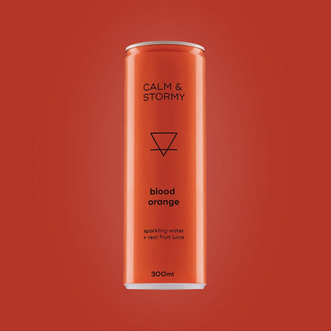 Calm & Stormy Blood Orange 300ml 4pk - Calm & Stormy