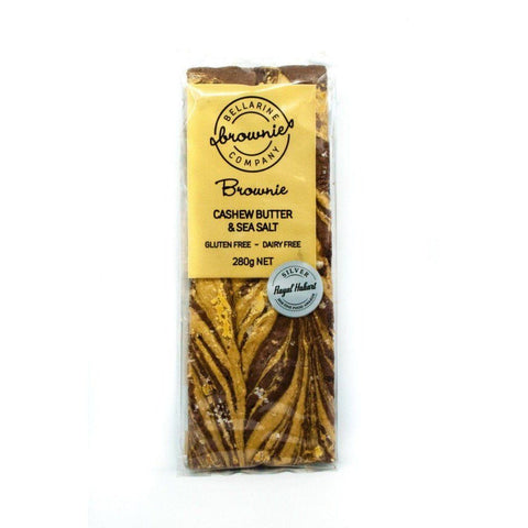 Cashew Butter & Sea Salt Brownie 280g (EXP 02.07.24)-Indulgence-Bellarine Brownie Company-iPantry-australia