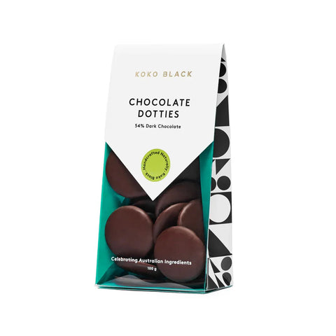 Chocolate Dotties Dark - Koko Black