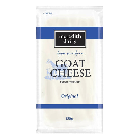 Goat Cheese Fresh Chevre Log Plain 'Meredith Dairy' - 150g (EXP 09/10/2024) - Meredith Dairy