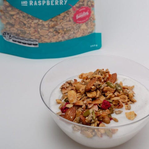 Keto Cereal Almond, Peanut & Raspberry 300g-Blue Frog-iPantry-australia