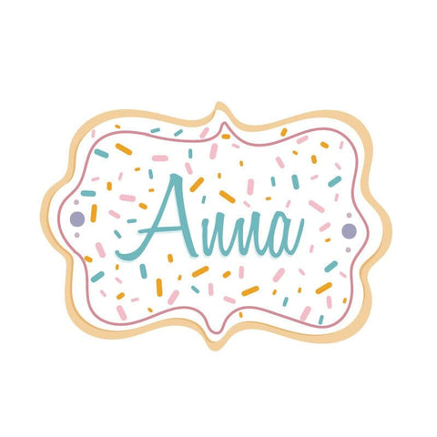 Name Plaque Cookie Cutter-COO KIE-iPantry-australia