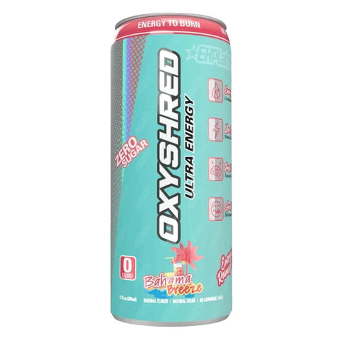 OxyShred Ultra Energy RTD Bahama Breeze Can 355ml-Beverages-OxyShred-iPantry-australia