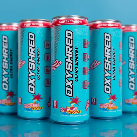 OxyShred Ultra Energy RTD Bahama Breeze Can 355ml-Beverages-OxyShred-iPantry-australia