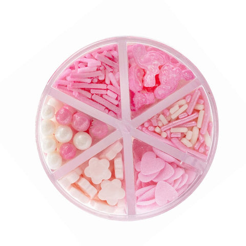 Pink Charm 6 Cell Sprinkles (85g)-Sprinks-iPantry-australia