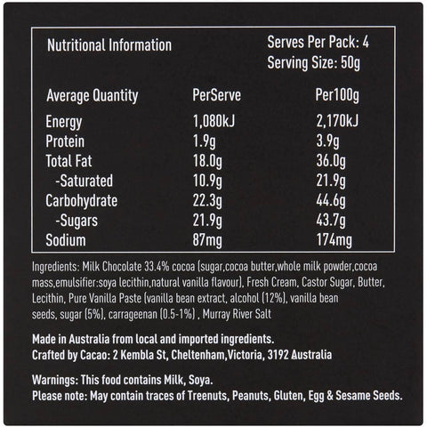 Salted Caramel Milk Chocolate Petit Bites 200g-Indulgence-Cacao-iPantry-australia
