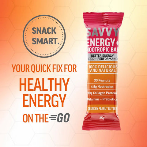 Savvy ENERGY+ Nootropic Bar - SAVVY