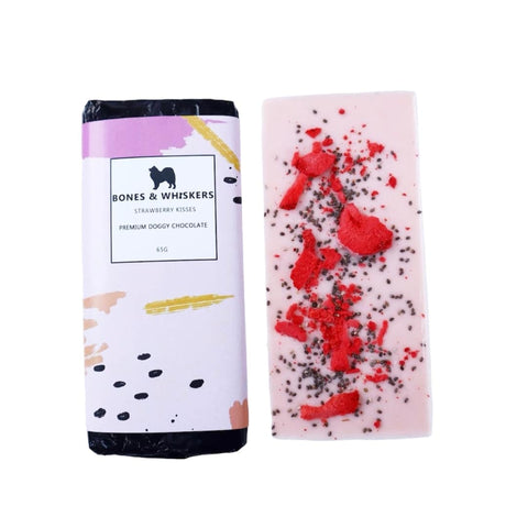 Strawberry Kisses (Freeze Dried Strawberries & Chia Seeds) - Bones & Whiskers