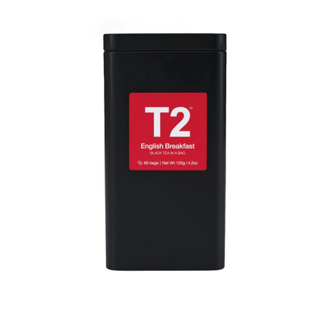 T2 English Breakfast - Tin 60 Teabags - T2