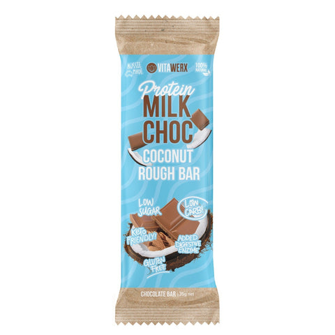 Vita Werx Protein Bars - Milk Choc 35g - Coconut Rough - Vita Werx