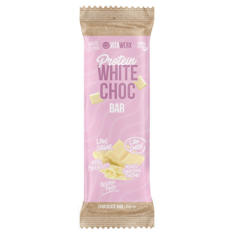 Vita Werx Protein Bars - White Choc 35g - White Choc - Vita Werx