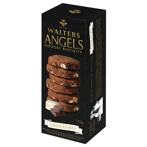 Walters Angel Nougat Biscuits Chocolate - Walters Crafted Confectionery
