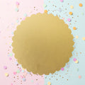 10" Scalloped Cake Board - Gold-PAPYRUS-iPantry-australia