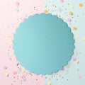 10" Scalloped Cake Board - Pastel Blue-PAPYRUS-iPantry-australia