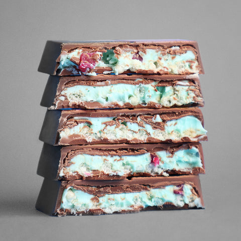 Choced Bubble Gum Ice Cream Flavour Chocolate Block