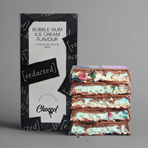 Choced Bubble Gum Ice Cream Flavour Chocolate Block