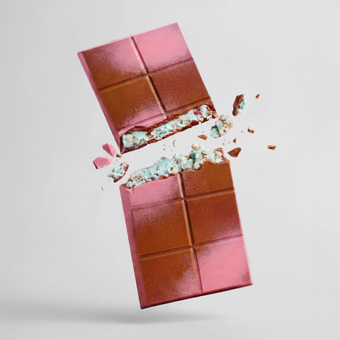 Choced Bubble Gum Ice Cream Flavour Chocolate Block