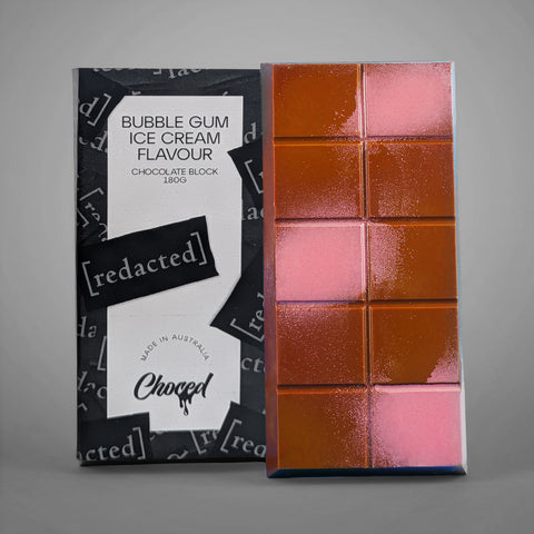 Choced Bubble Gum Ice Cream Flavour Chocolate Block