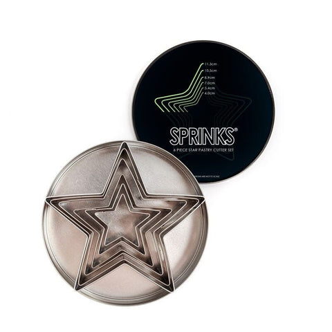 6-Piece Star Stainless Pastry Cutter Set - By Sprinks-Sprinks-iPantry-australia