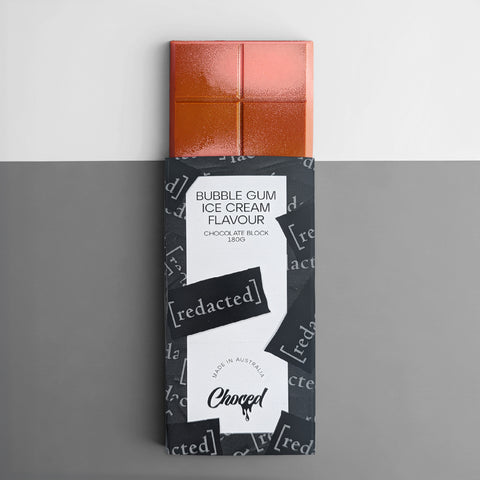 Choced Bubble Gum Ice Cream Flavour Chocolate Block