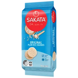 Sakata Rice Cracker Biscuits Plain 90g