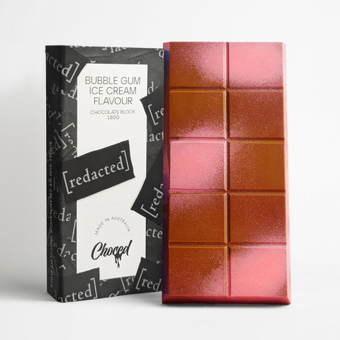 Choced Bubble Gum Ice Cream Flavour Chocolate Block