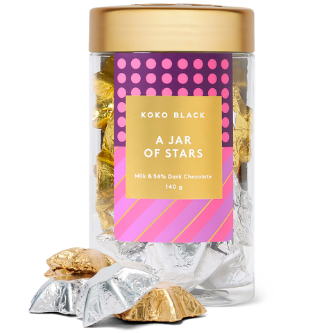 Koko Black A Jar Of Stars Milk & 54% Dark | 140g