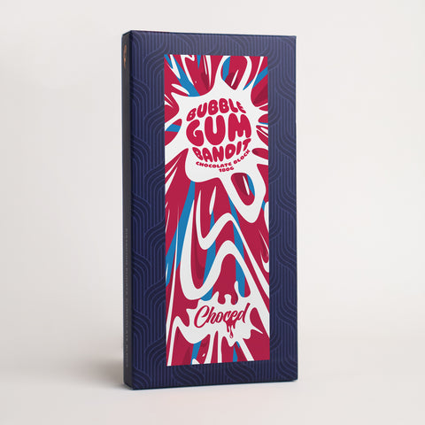 Choced Bubble Gum Bandit Chocolate Block