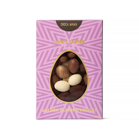 Chocamama Easter Egg Window Golden Almond Medley Box | 125g