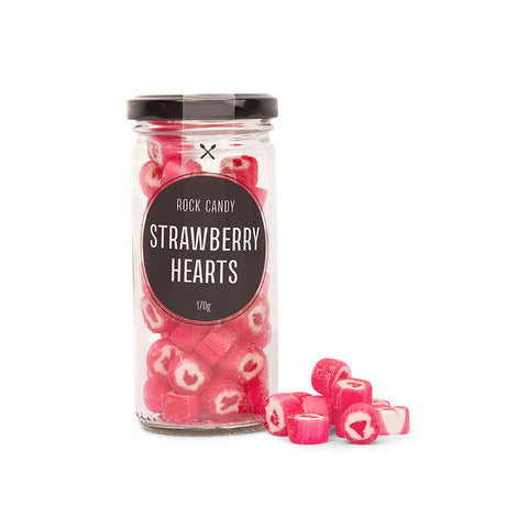 Chocamama Strawberry Hearts Rock Candy | 170g