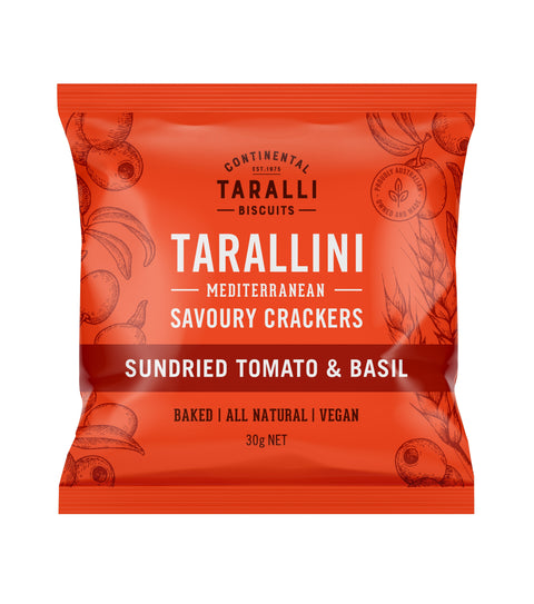 Continental Taralli Biscuit Sundried Tomato Basil Tarallini | 30g