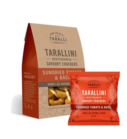 Continental Taralli Biscuit Sundried Tomato Basil Tarallini | 30g