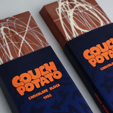 Choced Couch Potato Chocolate Block 2 Pack