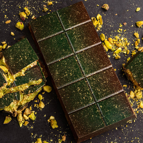 Choced Pistachio Kunafa Dark Chocolate Block 2 Pack