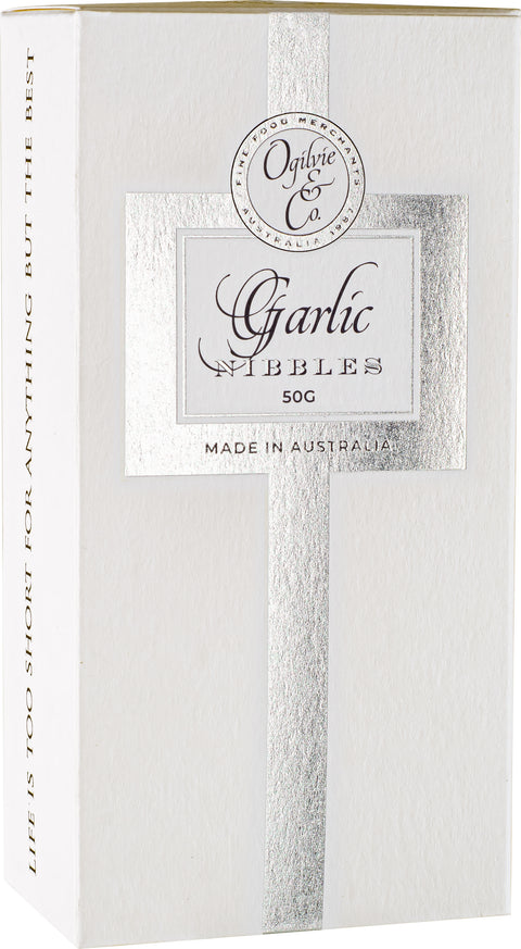 Ogilvie and Co Garlic Nibbles in Box | 50g