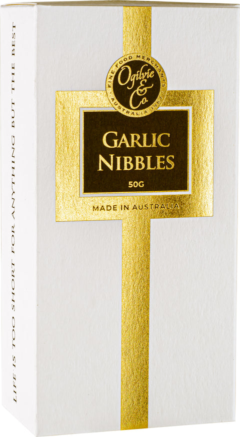 Ogilvie and Co Garlic Nibbles in Box | 50g