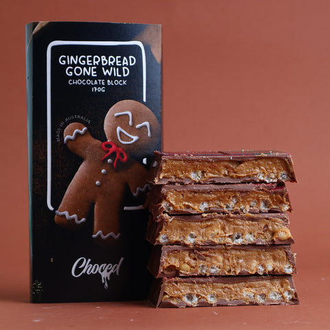 Choced Gingerbread Gone Wild Chocolate Block