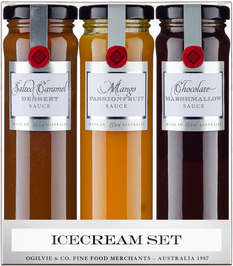 Ogilvie and Co. Fine Food Ice Cream Set Tall Trio Pack | 155g