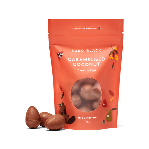 Koko Black Caramelised Coconut Treasured Eggs | 100g