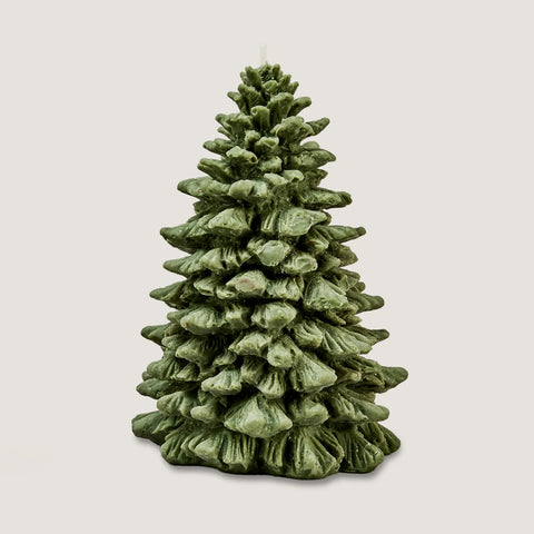 Love Ally Large Noel Tree Candle Green